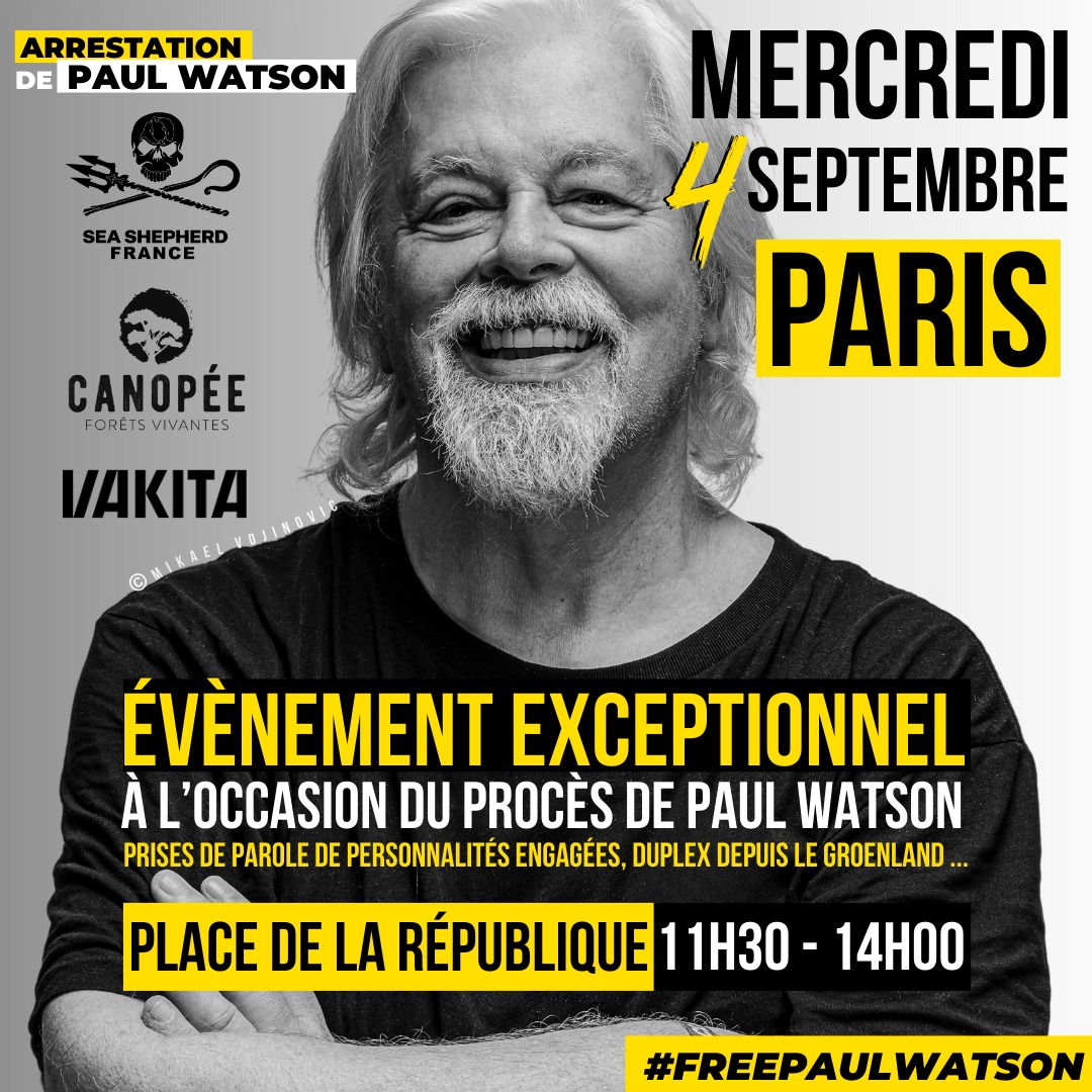 Rassemblement de soutien à Paul Watson