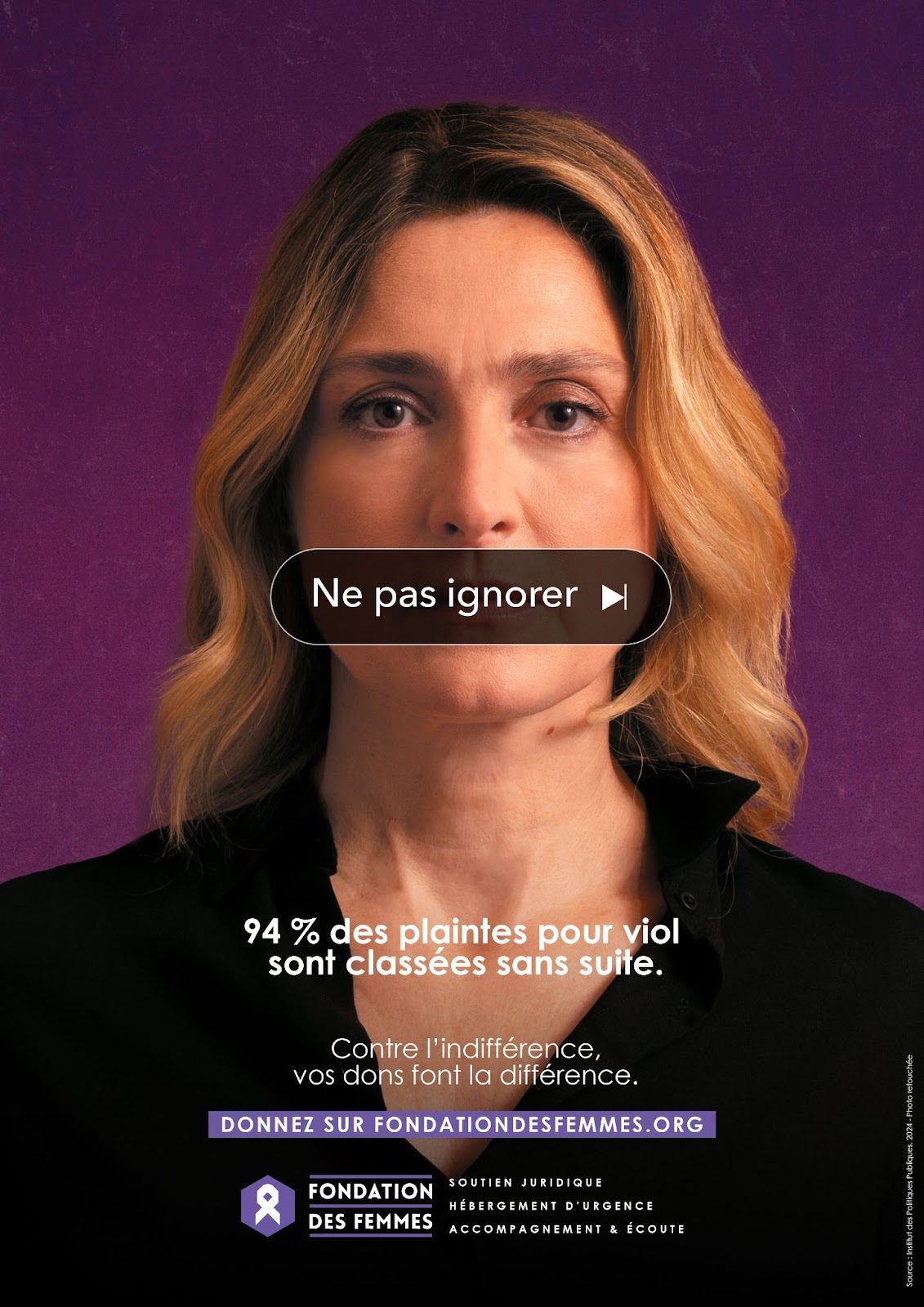 La Fondation des Femmes dévoile sa nouvelle campagne d'appel aux dons pour lutter contre les violences faites aux femmes #NePasIgnorer